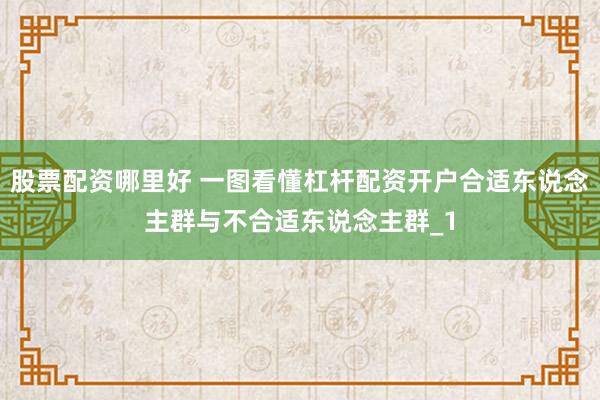 股票配资哪里好 一图看懂杠杆配资开户合适东说念主群与不合适东说念主群_1