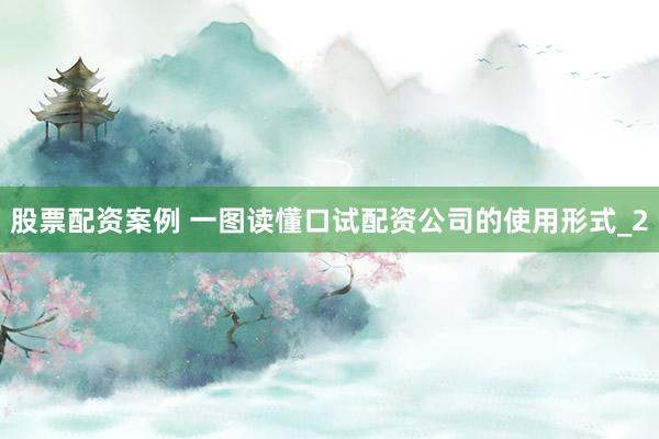 股票配资案例 一图读懂口试配资公司的使用形式_2