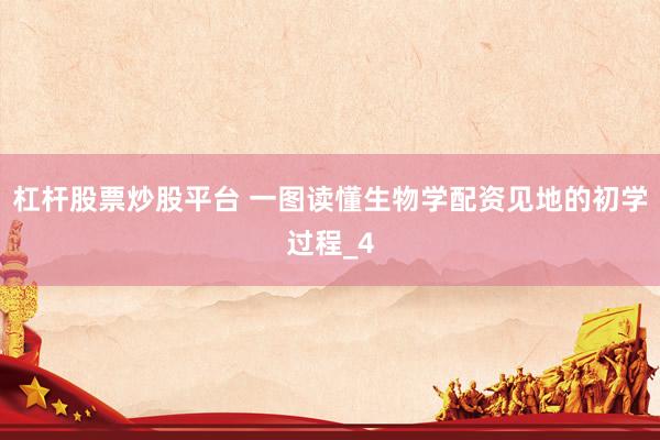 杠杆股票炒股平台 一图读懂生物学配资见地的初学过程_4