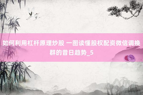 如何利用杠杆原理炒股 一图读懂股权配资微信调换群的昔日趋势_5